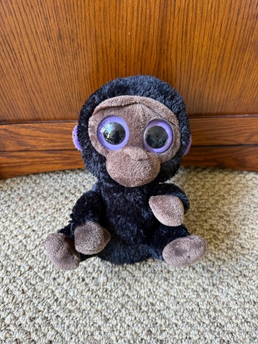 Black monkey plush - plush, stuff