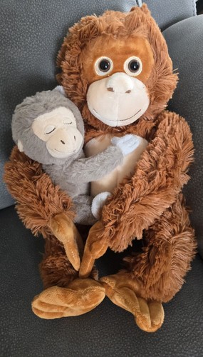 Plush baby orphaned macaque - plush,